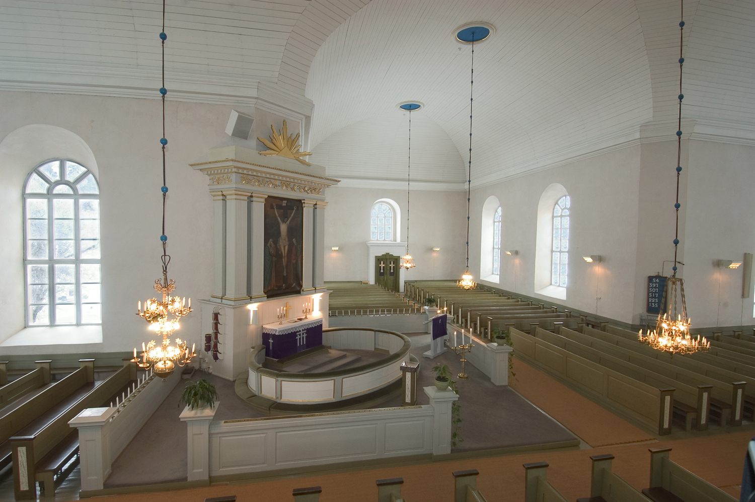 Alatornion kirkon sisäkuva