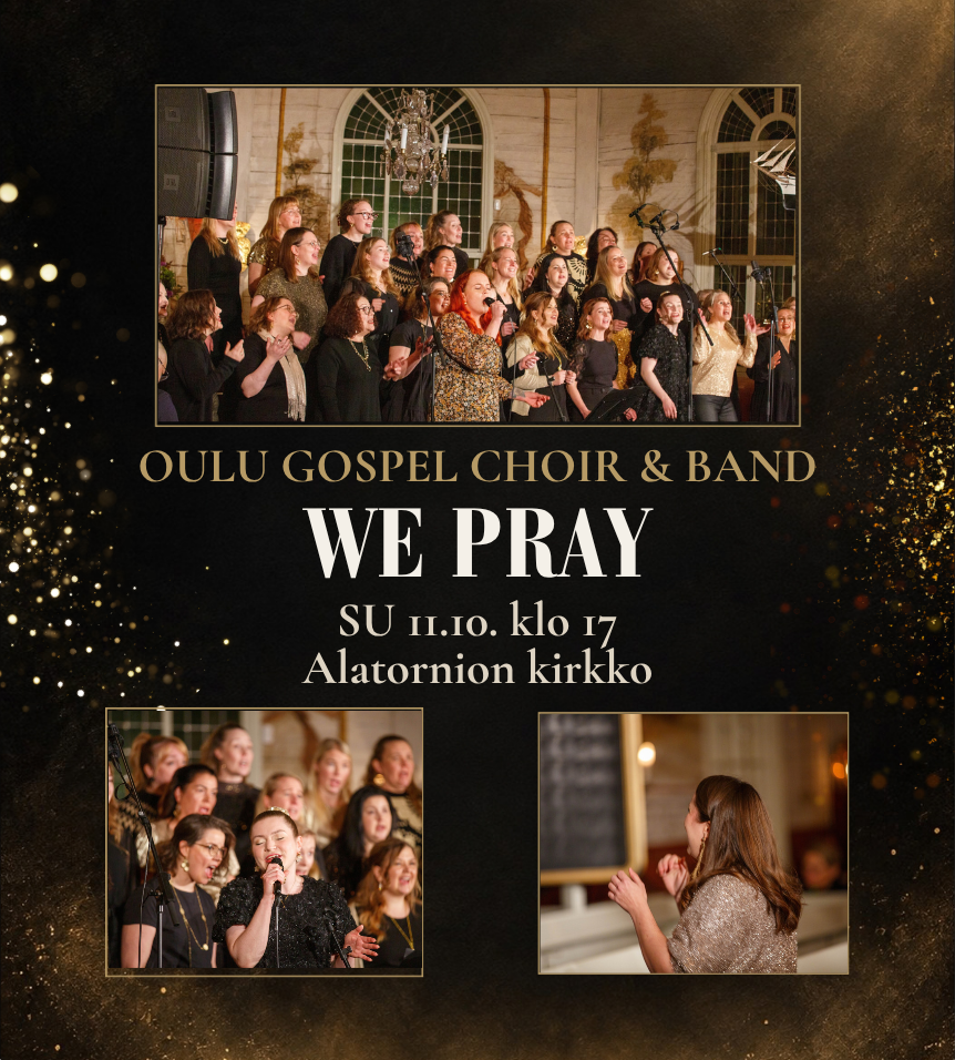 Oulu Gospel Choir & Bandin konserttimainos