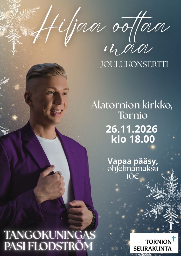 Pasi Flodström Hiljaa oottaa maa konserttimainos