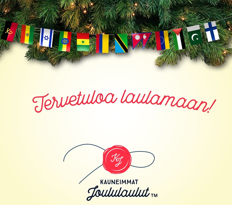 Most Beautiful Spiritual Christmas Carols - Kauneimmat Joululaulut englanniksi Kauneimmat joululaulut logo
