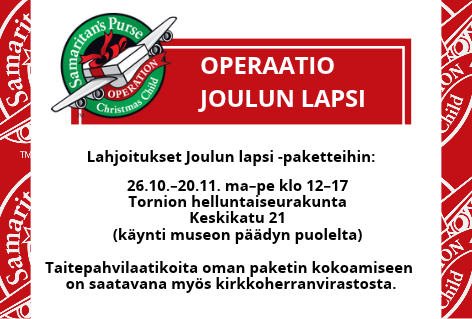 Operaatio Joulun Lapsen keräys 2026